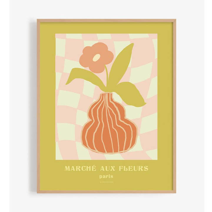 Retro Blomstermarked 08 for engroshandel hos Paper Provision