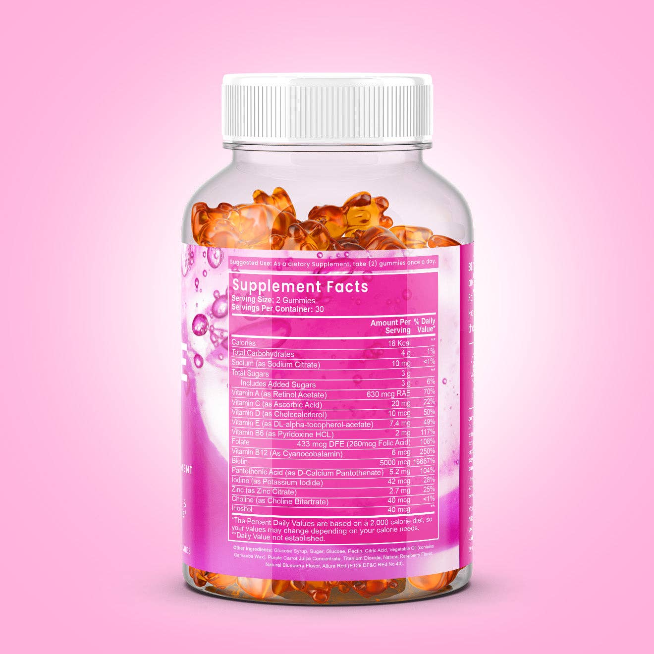 Nilon Beaute – Suplemento/vitamina oral por atacado – BeauteBiotic Gummies: Cabelo, Pele e Unhas7