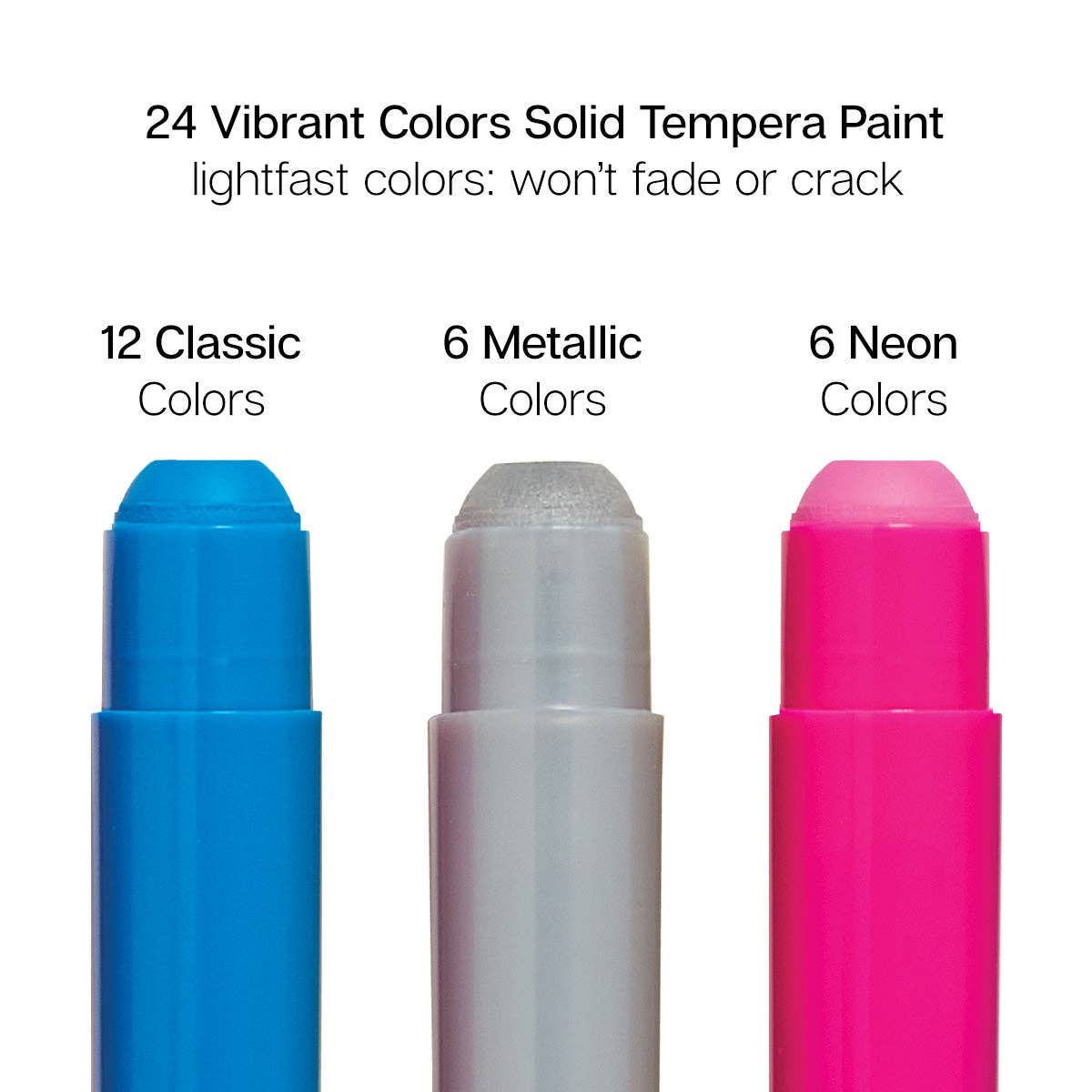 KINGART - Wholesale Paint Set - Tempera Paint Sticks, 24 Colors4