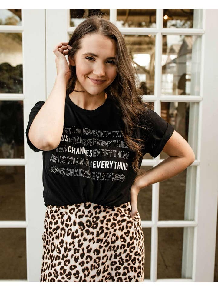 Faith Collective - Wholesale Screen Printed T-Shirt - Women's - Jesus Changes Everything Graphic Tee