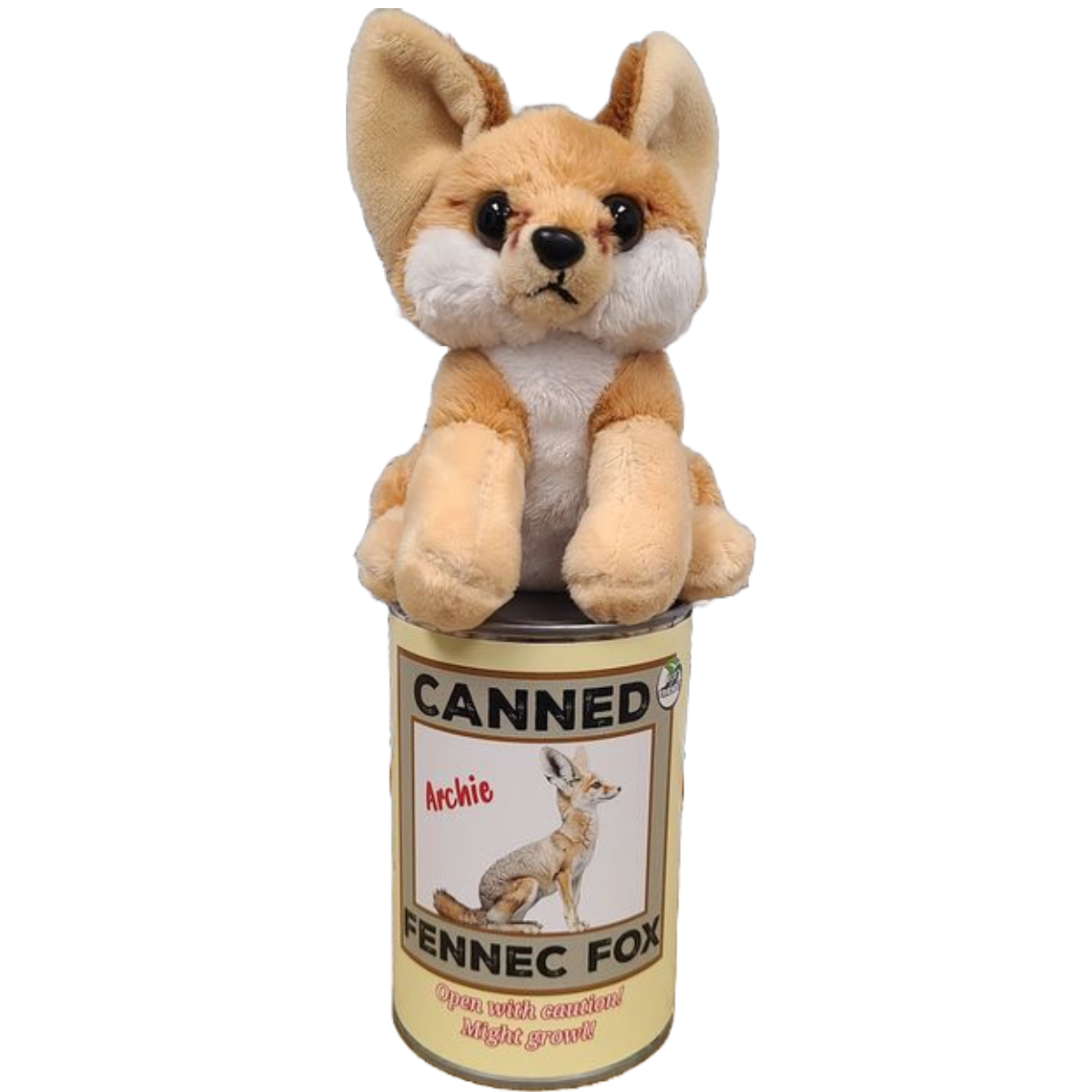 Canned Gifts - Vendita all'ingrosso Peluche - Bambini e neonati - Volpe Fennec in scatola | Peluche di peluche con scherzi | Regali3