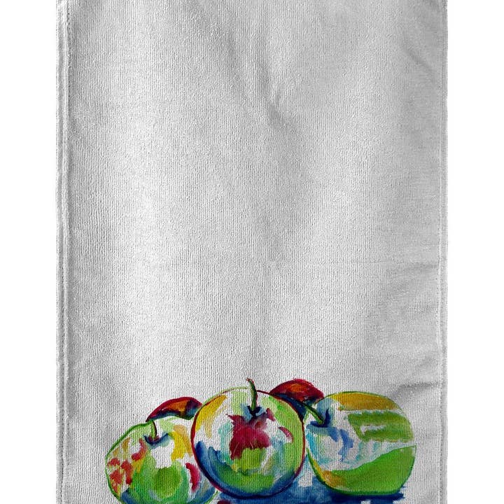 Strandlaken met drie appels voor wholesale door Betsy Drake Interiors