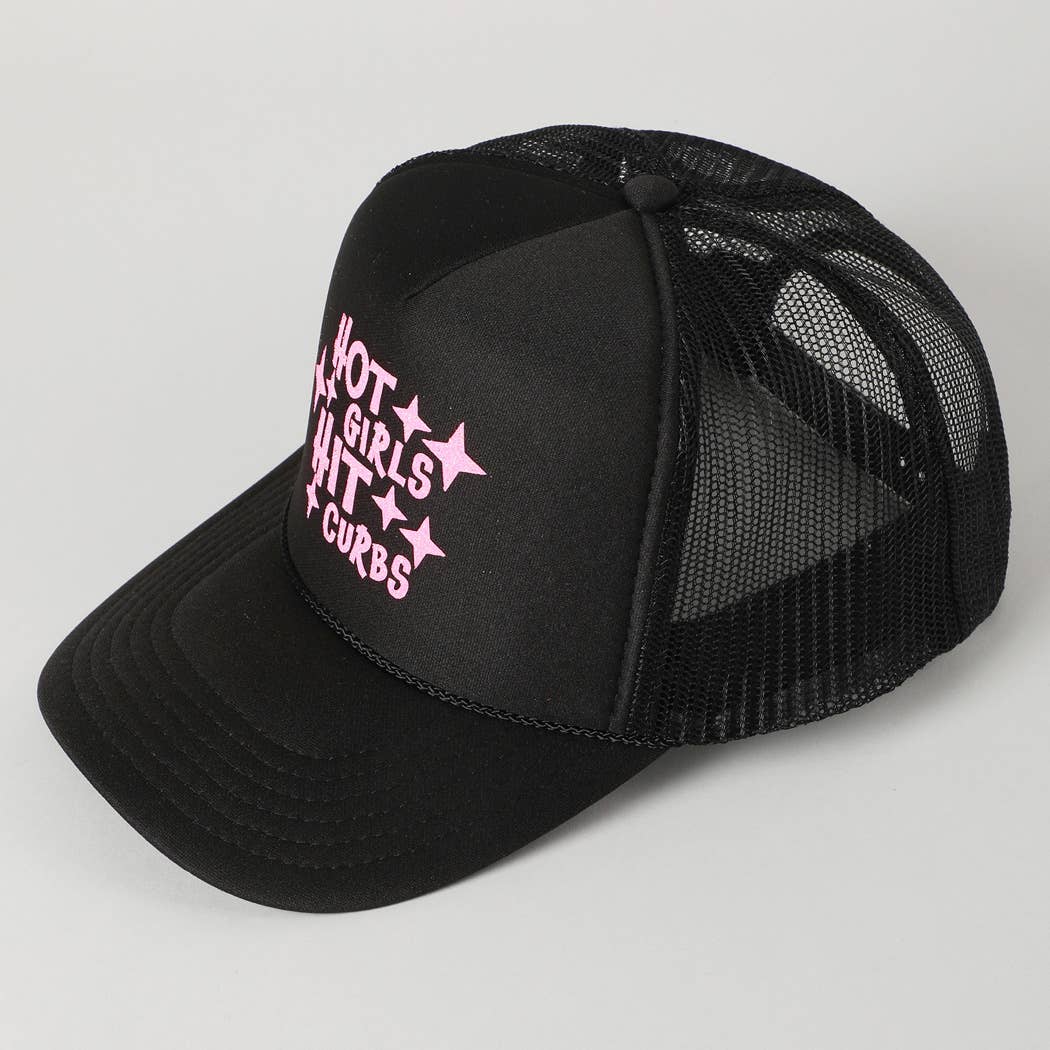 Fashion City - Wholesale Truckerpet - Dames - Heet Meiden Raken Stoepranden Glitter Logo Schuim Trucker Pet14
