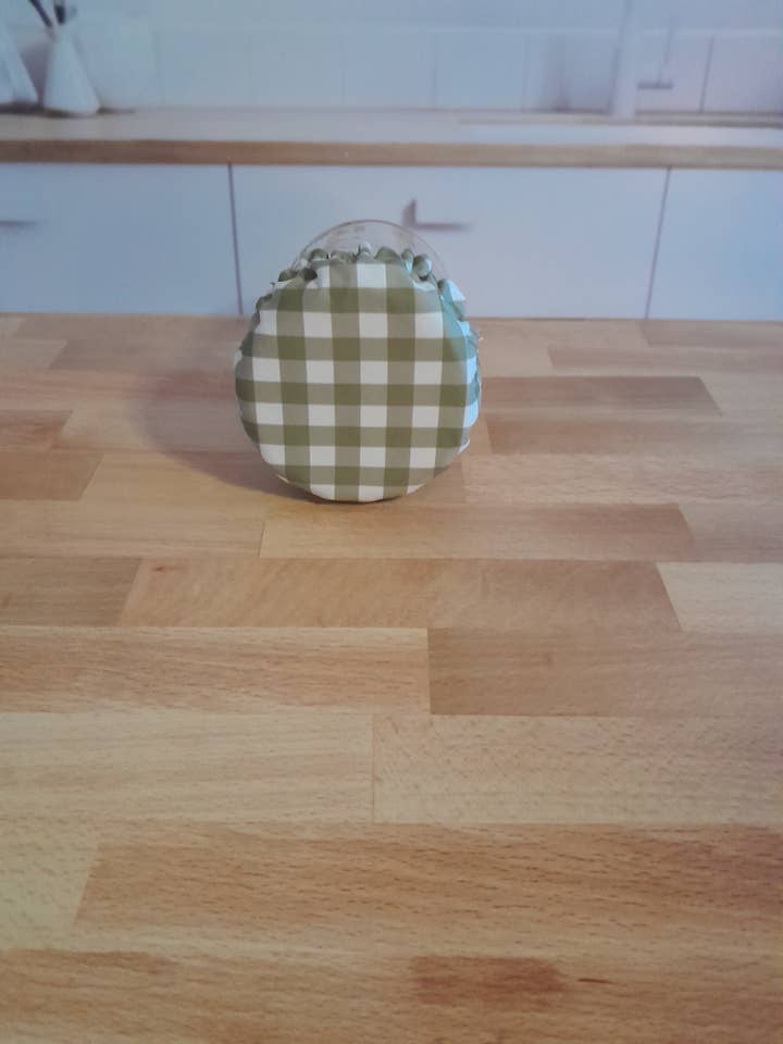 Waterproof Lined Jar Cover ~ Perfect for sourdough starters! for wholesale by Keetna Farm Goods