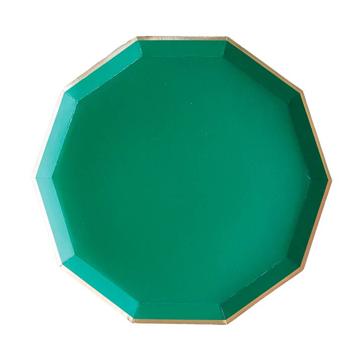 EMERALD GREEN SIGNATURE SMALL PLATES for wholesale by Bonjour Fête