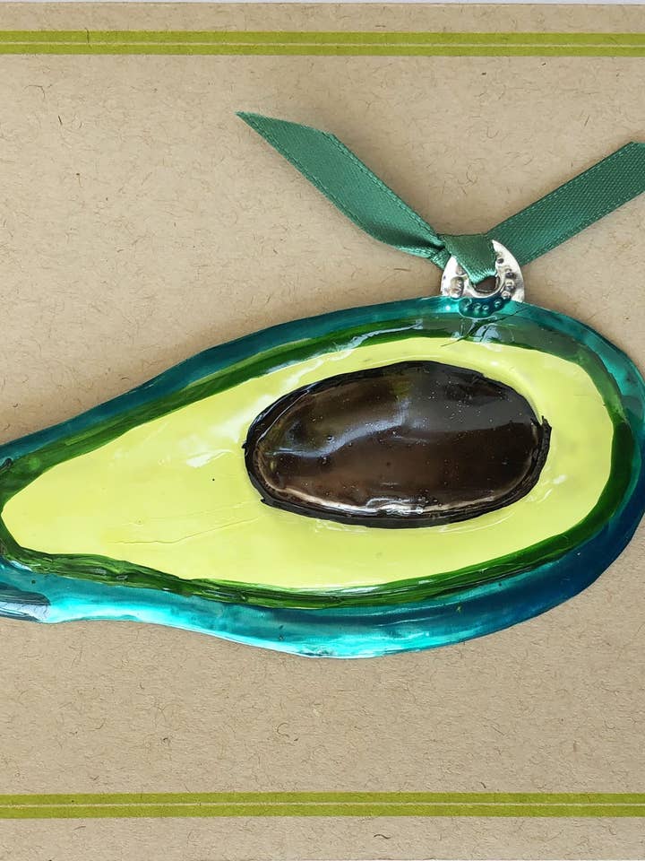 Avocado aandenken op wenskaart voor wholesale door Alessaro Designs