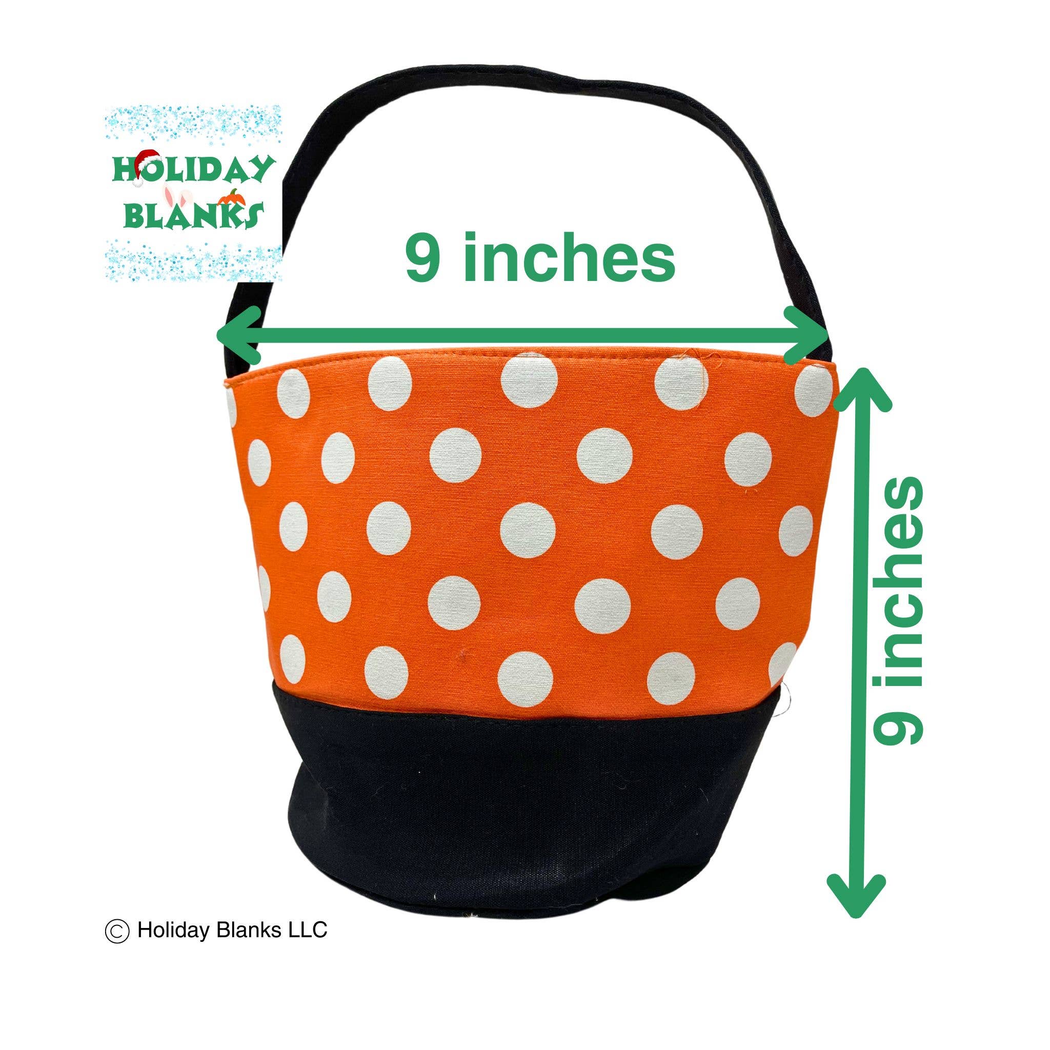 Holiday Blanks - Vente Paniers - Vans de panier d'Halloween à gros pois4