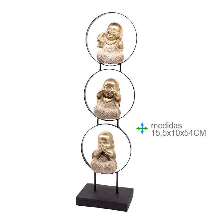 Esoterica Arte - Vendita all'ingrosso Statuette decorative - Monge Cego, Resina dura e muta 15, 5x10x540