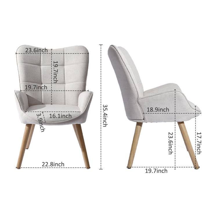 HOMYCASA DESIGN INC - Wholesale Chair - Elegant Upholstered Accent Chair10