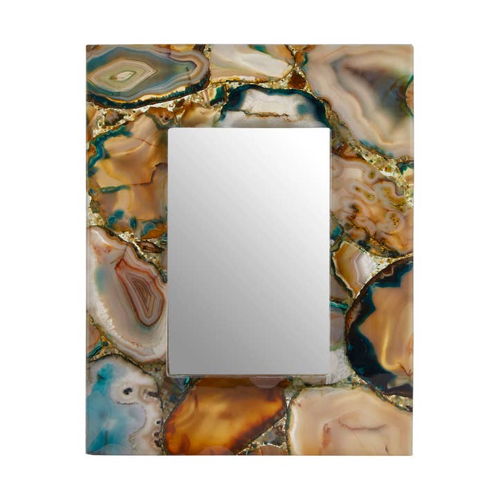 Bowerbird Green Agate Photo Frame 4x6 for wholesale by Fifty Five South