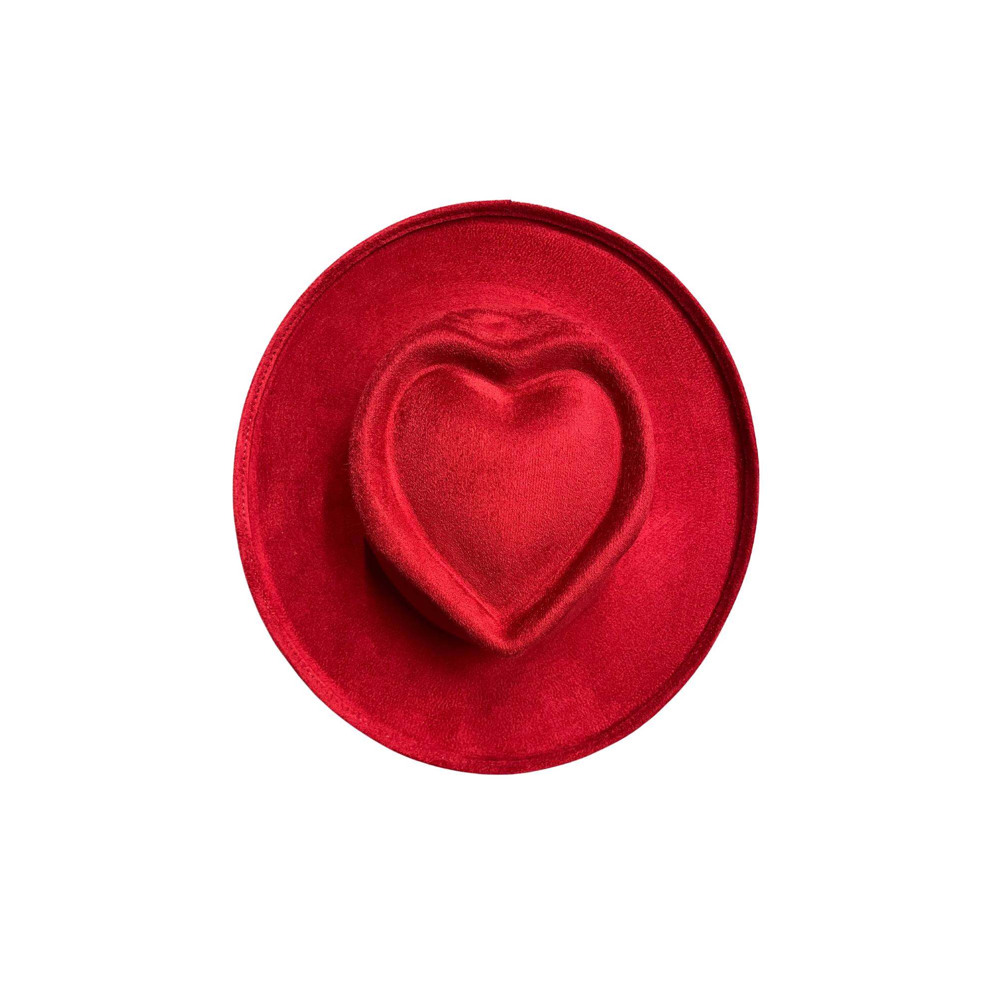 The Modern Cactus Co - Wholesale Fedora - Unisex - Vegan Suede Pencil Curl Brim Sweetheart Crown Fedora Hats6