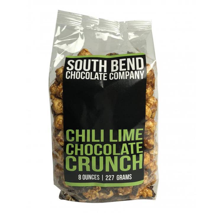 Chili Lime Crunch 8oz for wholesale by THE SOUTH BEND CHOCOLATE COMPANY