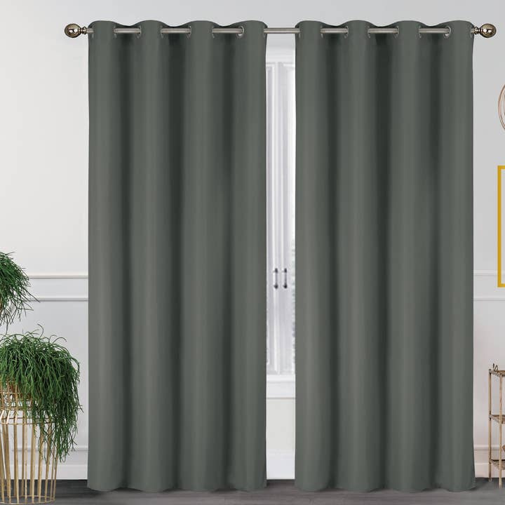 J&V TEXTILES - Wholesale Curtain - 2 Pack - 55'' X 84'' Solid Thermal Blackout Panels (19 Colors)22