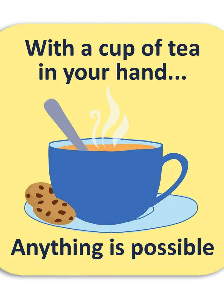 WITH A CUP OF TEA for wholesale by Cath Tate Cards