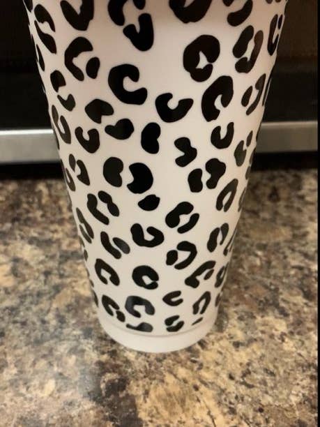 Leopard cup for wholesale by The Craftations