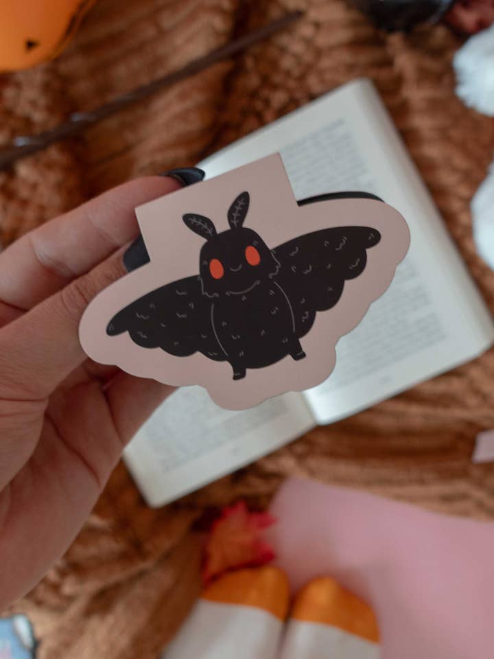 Mothman Magnetic Bookmark for wholesale by Jollie Ollie Designs