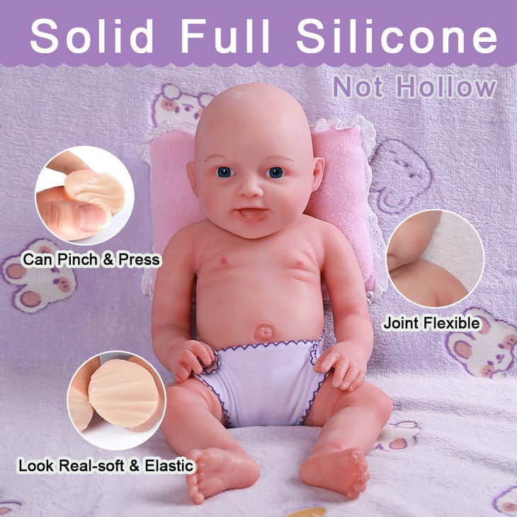 New-born 57cm Full Body Platinum Silicone Realistic Reborn Baby