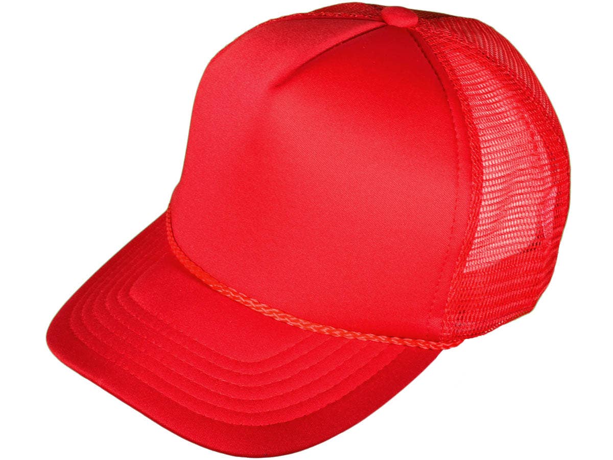 Buck Wholesale – Großhandel Trucker-Cap – Unisex – Buck Wholesale Schlichte Schaumstoff-Trucker-Caps mit Netzrückseite, mittleres Profil (44 Farben)14