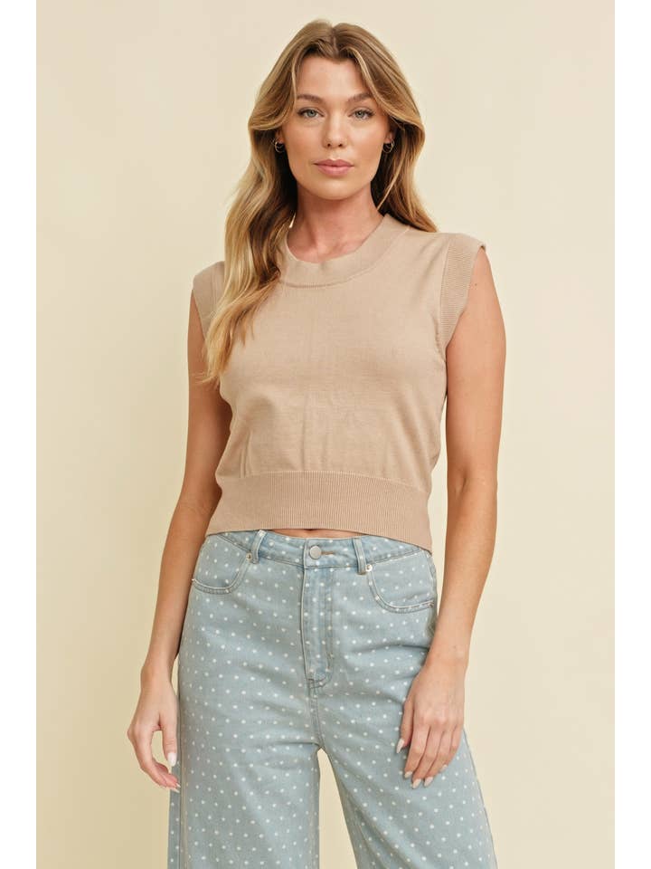 Cloud Ten - Wholesale Knit Sweater - Women's - CSW9821 - Women's Rib Neck Knit Sweater16