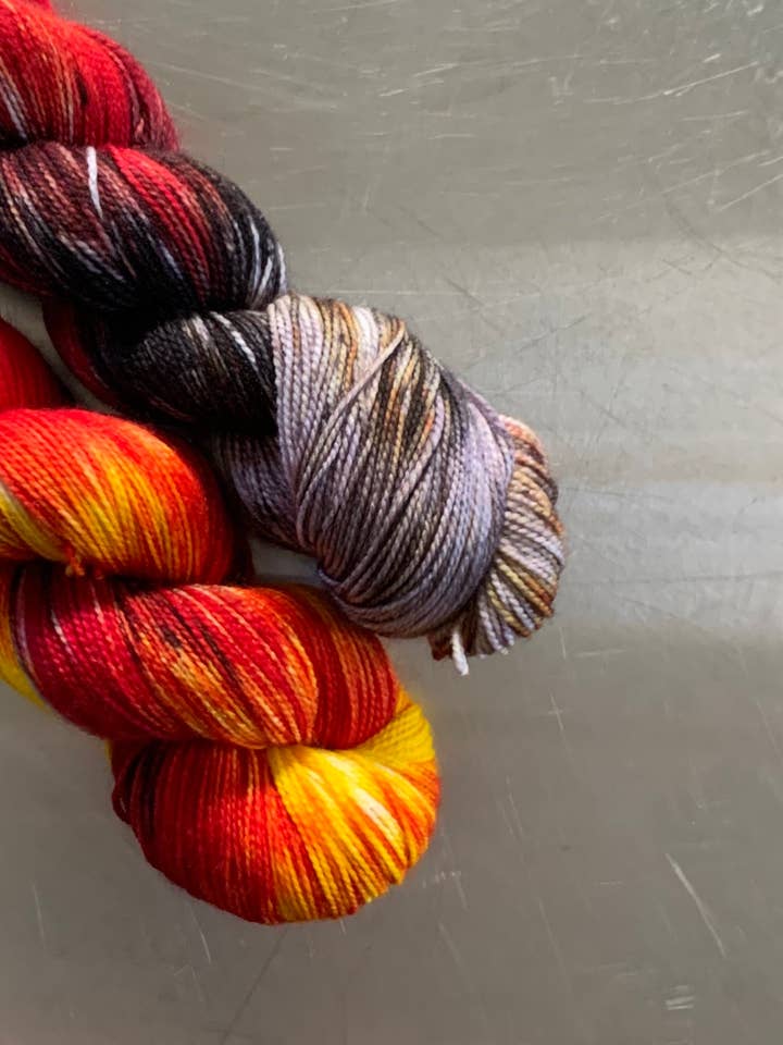 Eye of Sauron- Serendipity Sock for wholesale by Black Cat Fibers