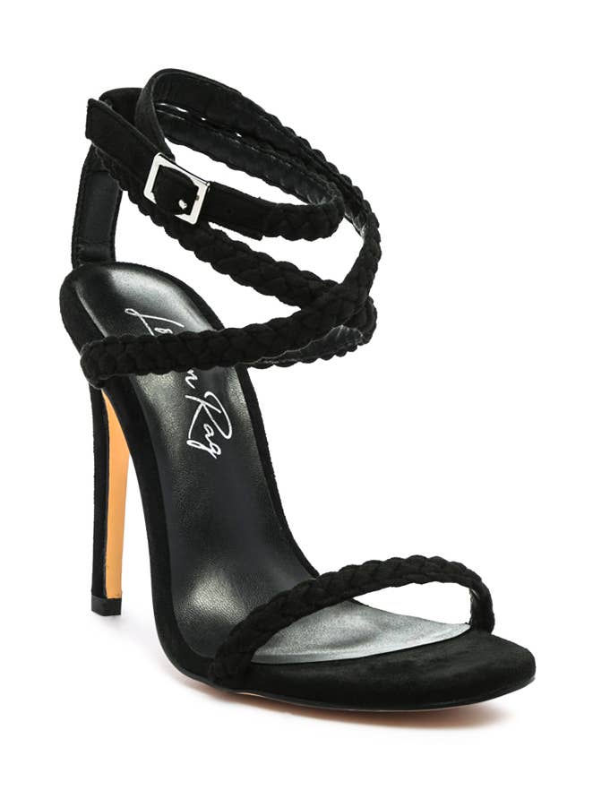 Sherri High Heeled Faux Suede Sandals for wholesale by Rag Company