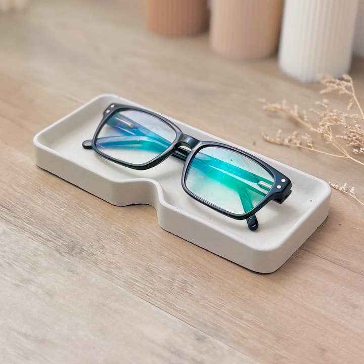 Grey Glasses Holder - Grey Eye Glass Tray - Glasses Case for wholesale by Eli and Things