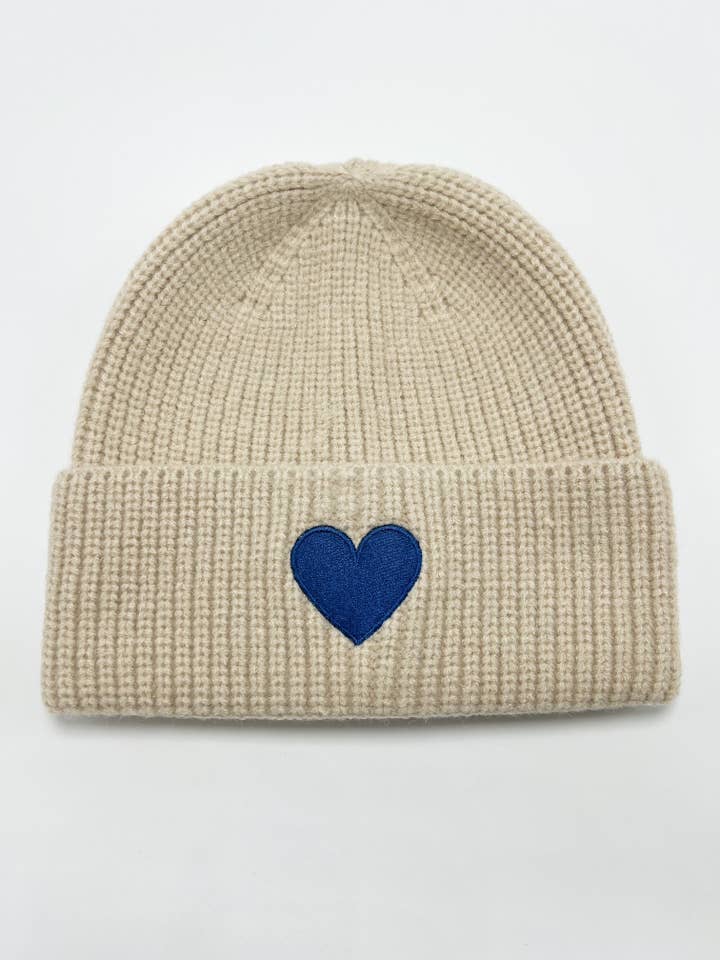 Gorro Signature Heart - Beige / Azul para venta al por mayor de Stoll & Heart