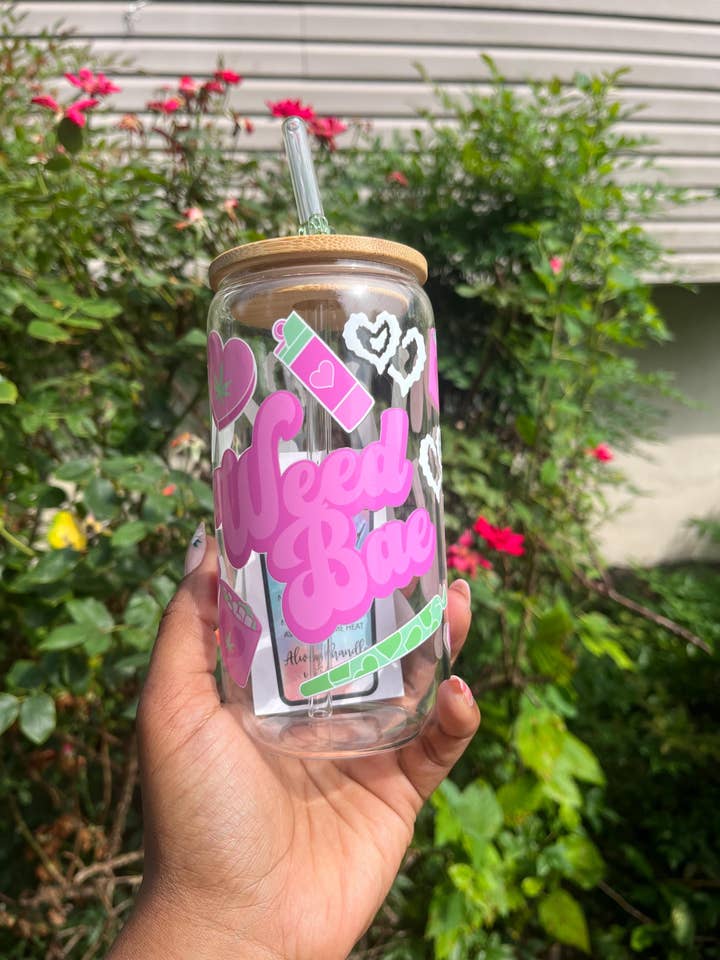 Weed Bae Libbey Cup || 16oz || high and pretty for wholesale by Love To Create