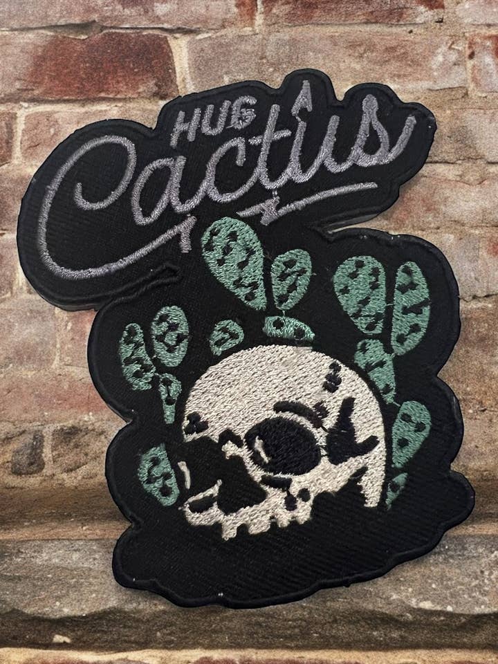 Hug a Cactus Patch for wholesale by Renewed Designs