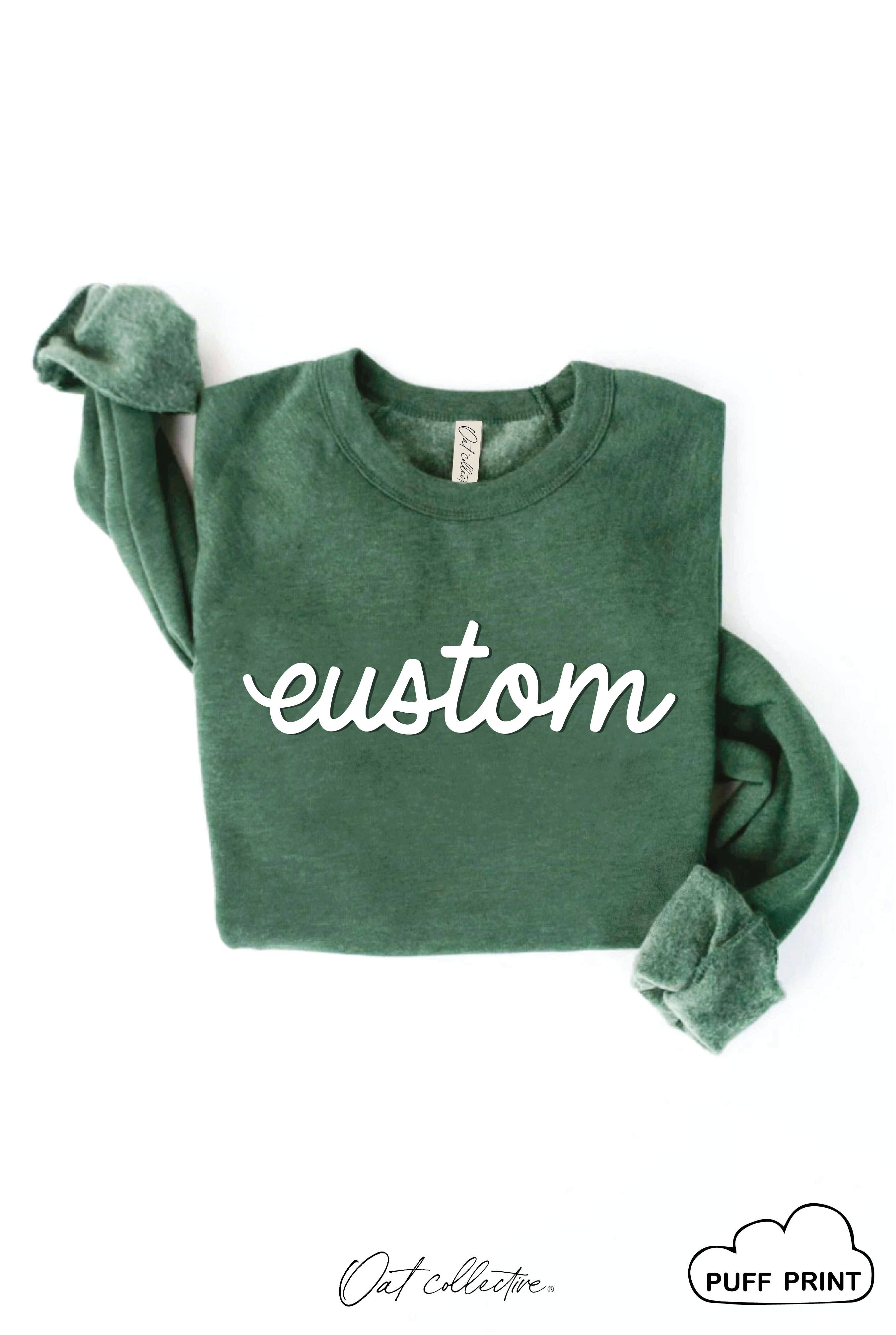 OAT COLLECTIVE - Wholesale Graphic Sweatshirt - Women's - CUSTOM PUFF Graphic Sweatshirt17