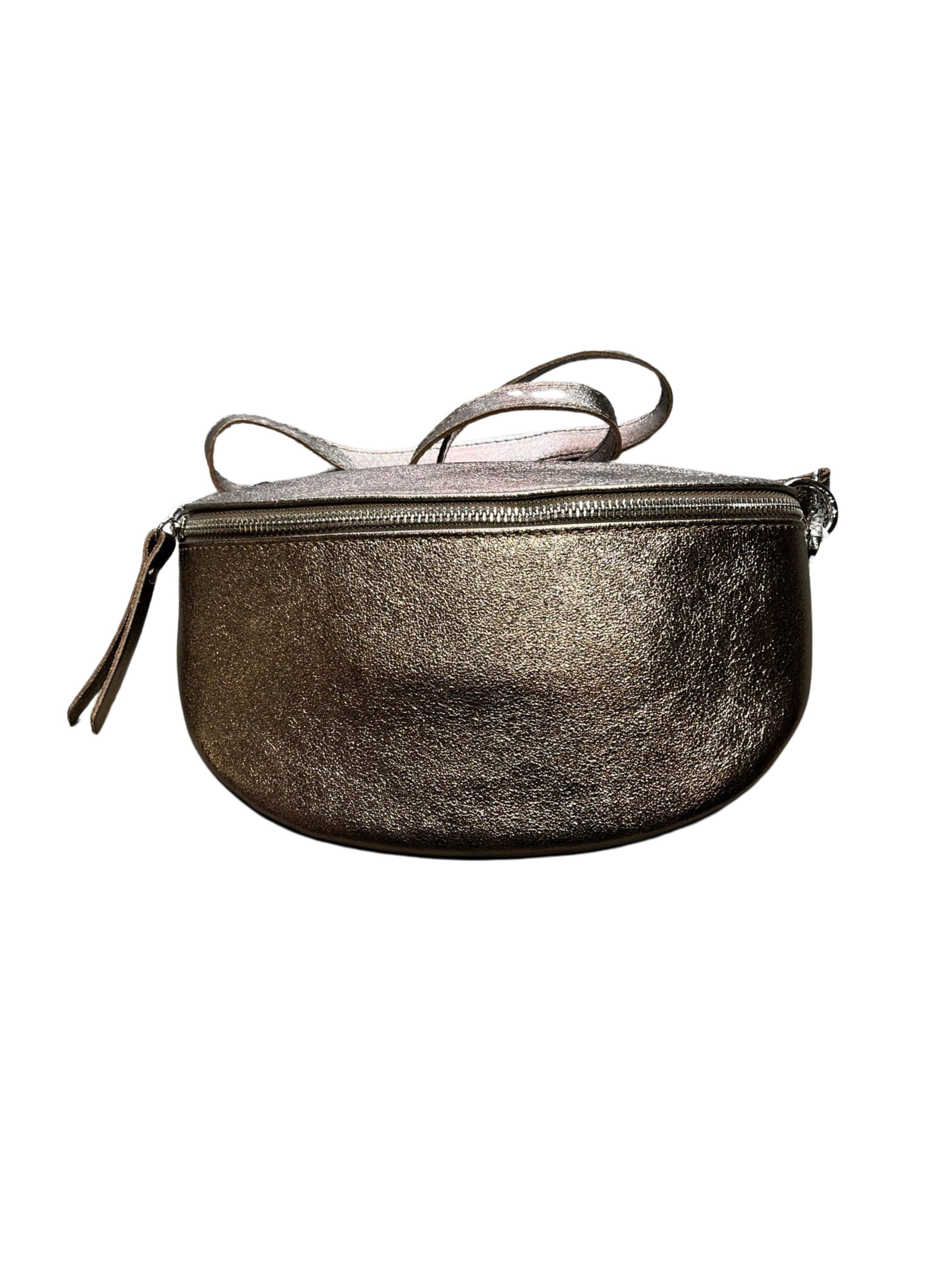 Louisa lee - Wholesale Belt Bag - Women's - LINA IRIDESCENT LEATHER BANANA BAG 25CM3