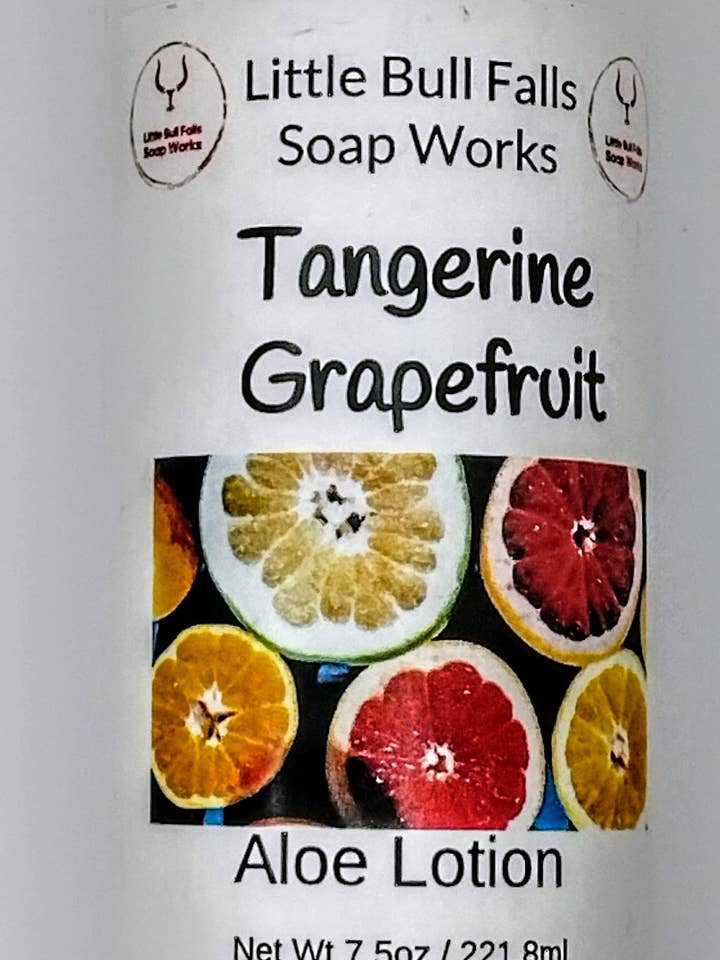 Tangerin Grapefrukt Lotion för wholesale av Little Bull Falls Soap Works