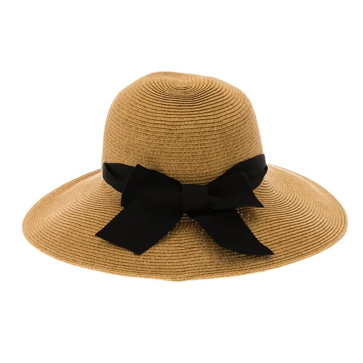 DNMC - Wholesale Straw Hat - Women's - Lampshade Straw Sun Hat - UPF 50+ Sun Protection - Unique D1