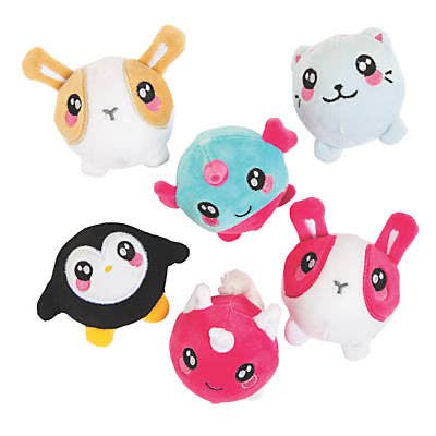 1 Small Animal Cute Plush Animal Squishy Slow Rise Foam Stuf for wholesale by Curious Minds Toys