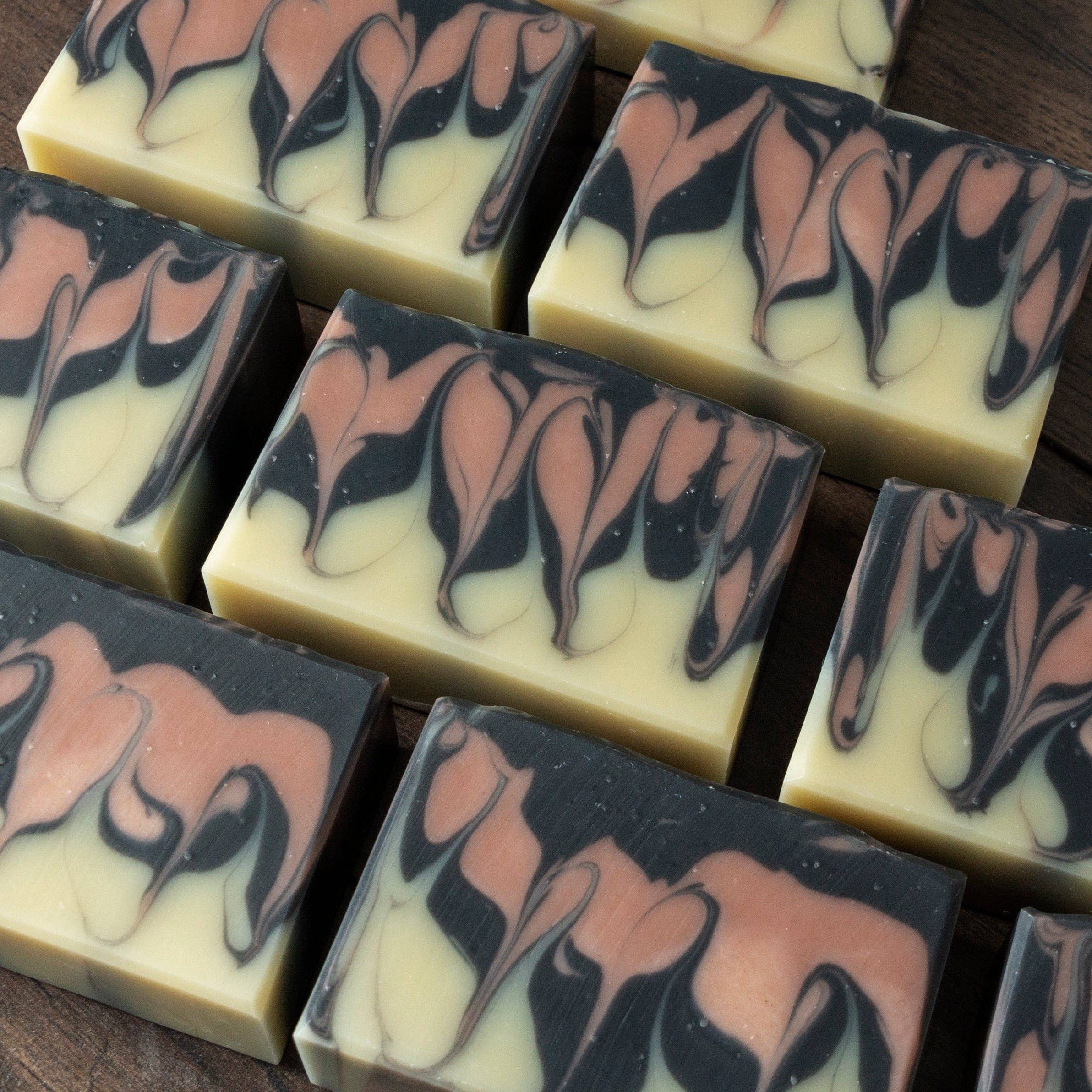 Delta Tule - Wholesale Bar Soap - Black Pearl // Charcoal + Rose Clay Soap10