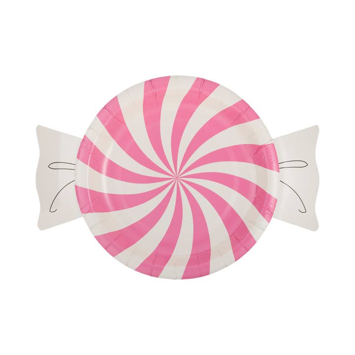 My Mind’s Eye - Wholesale Disposable Plate - PLPL666 - Spiral Candy Shaped Plate