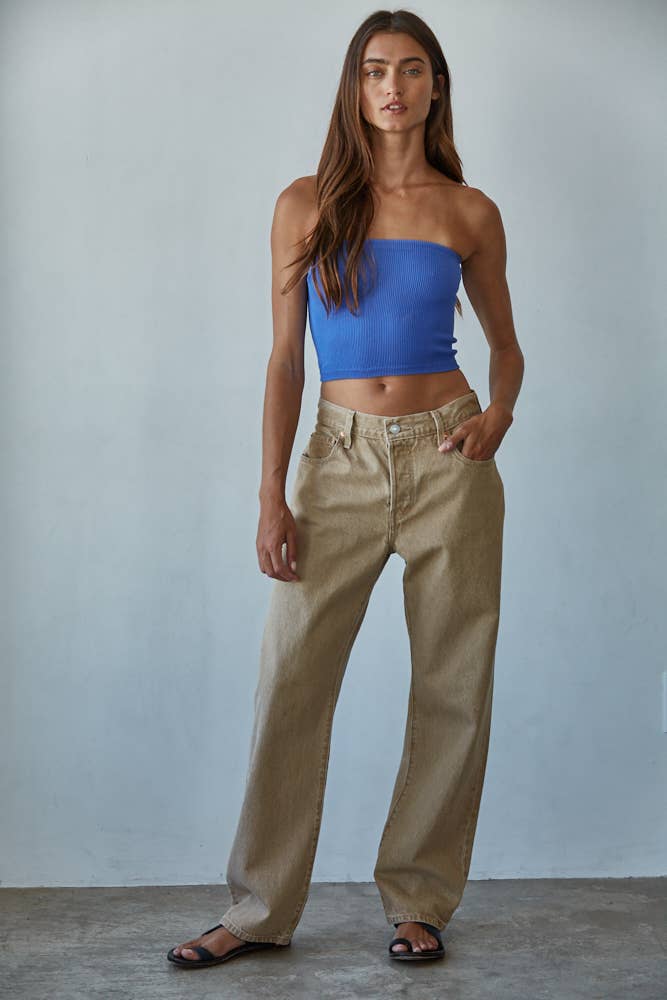 By Together - Vente Bustier – femme - S1169N | Top tube côtelé sans coutures27