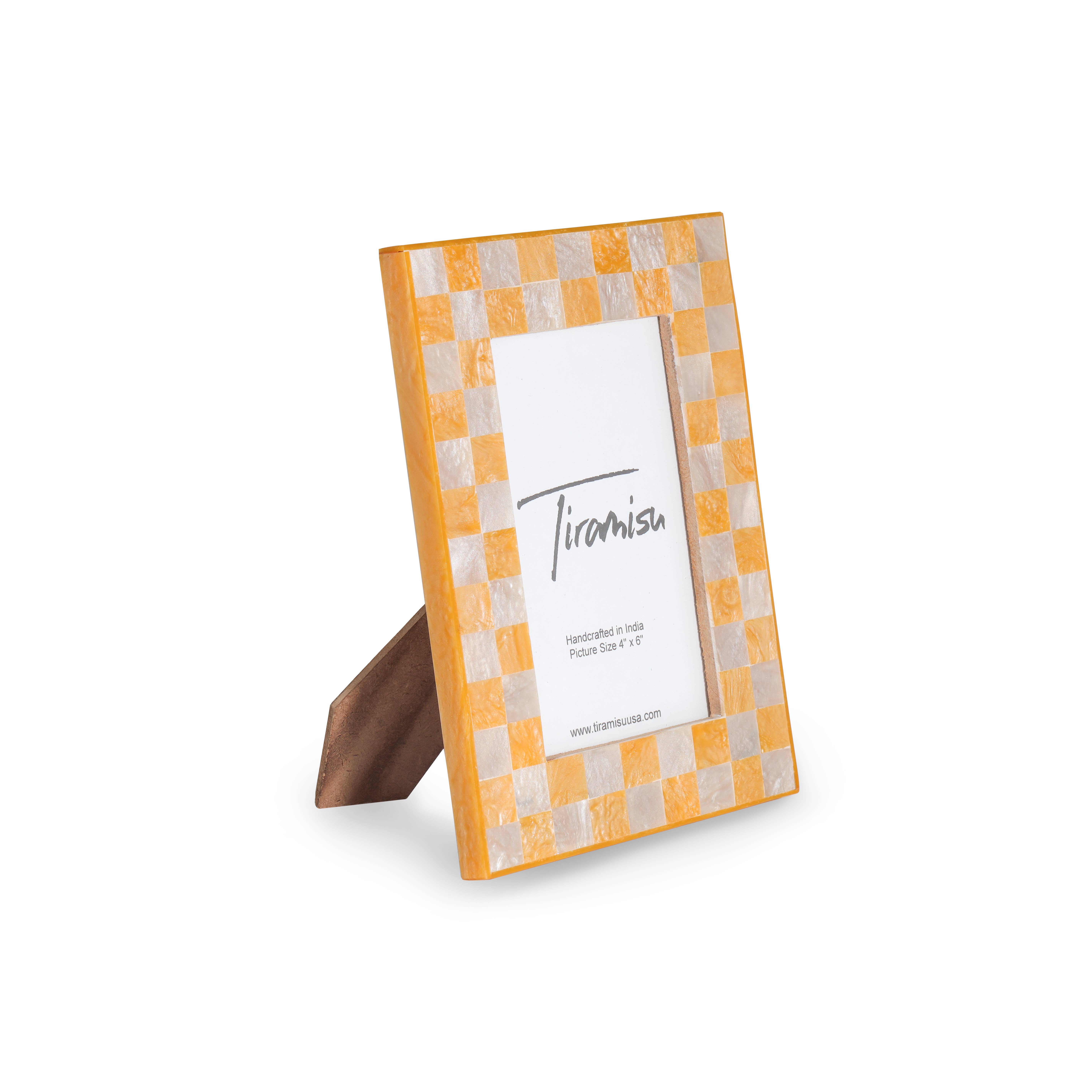 Tiramisu – Großhandel Bilderrahmen – Golden Glow: Bilderrahmen aus Kunstharz in Gelb und Elfenbein2