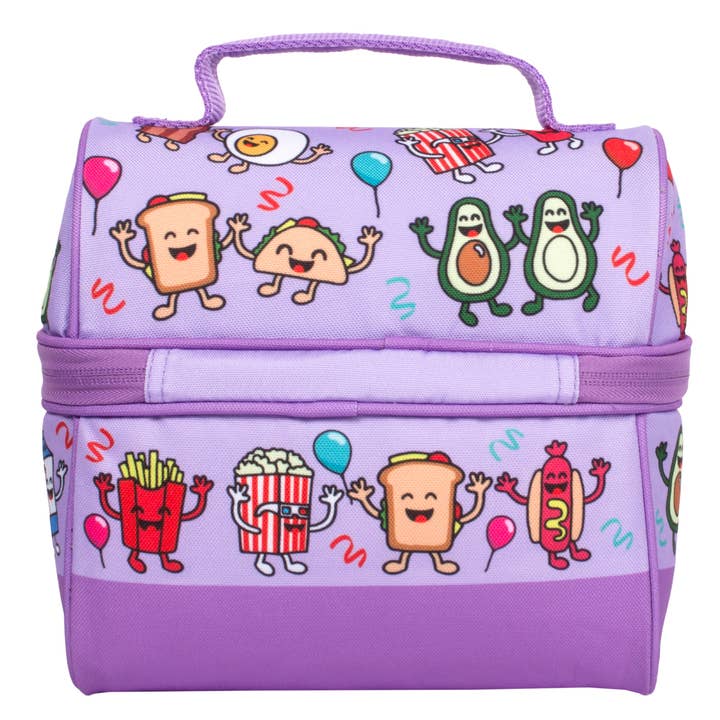 Fringoo Group Ltd - Wholesale Lunch Bag/Box - Kids - Retro Lunch Bag Conga Line Food