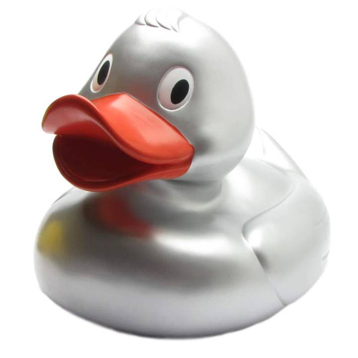 Duckshop - Wholesale Bath Toy - Baby - XXL Eva silver bath mat - rubber duck