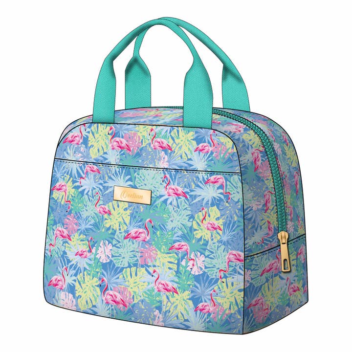 Tilpasningsbar flamingo-madkasse med eksklusivt logo for personlig stil for engroshandel hos OEELINN