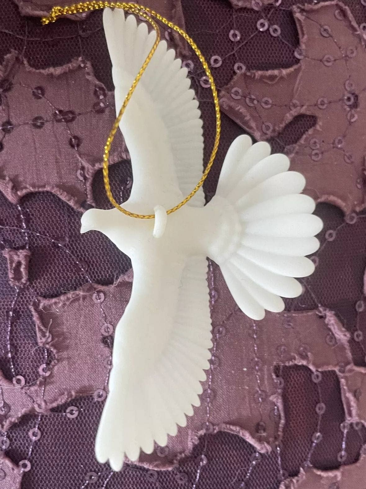 Cryptid Creations - Wholesale Ornament - Pair of resin turtle doves 5