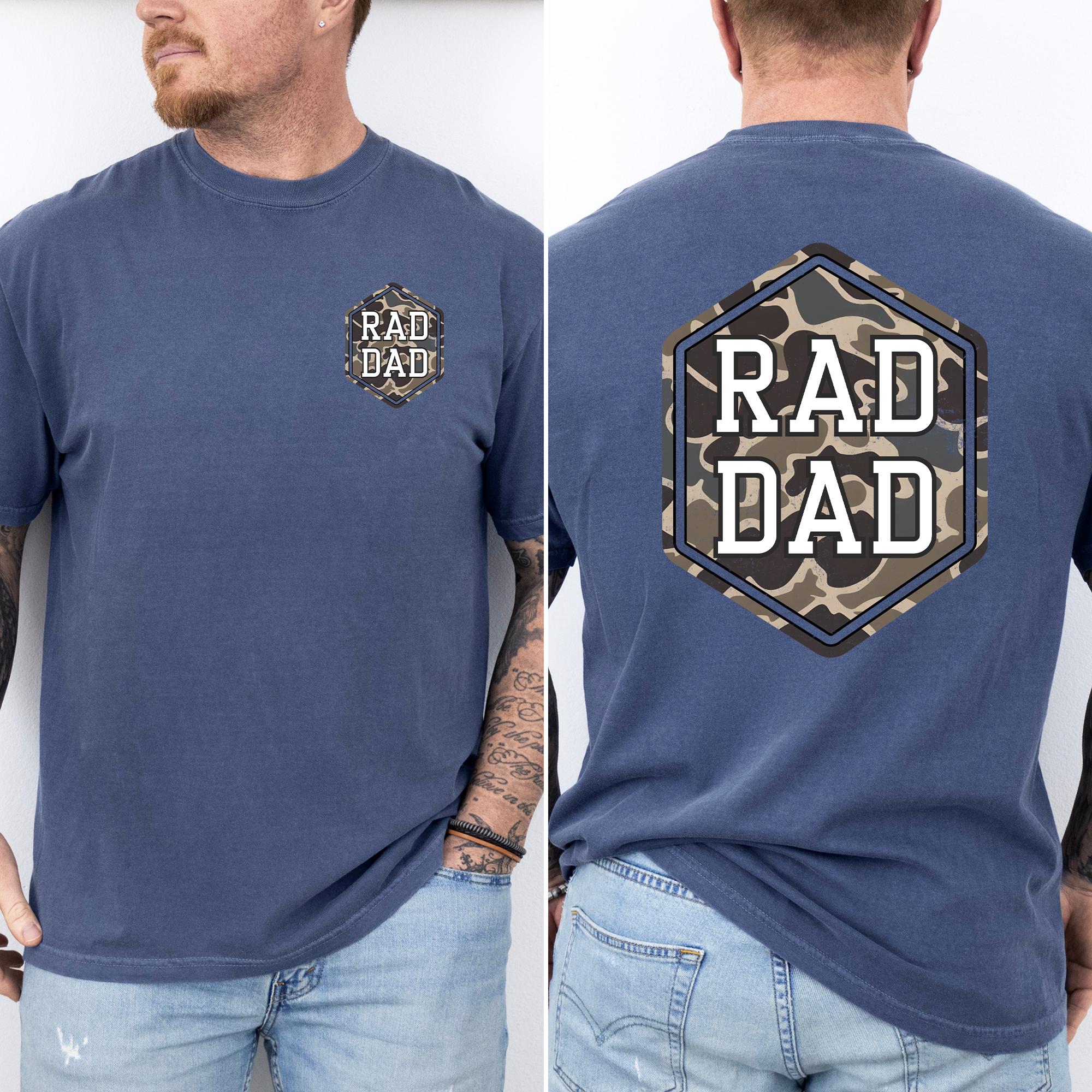Refinery Number One LLC – wholesale Grafisk T-shirt - Unisex – Rad Dad, Camo, Kamouflage, Fars dag, Make T-shirt1