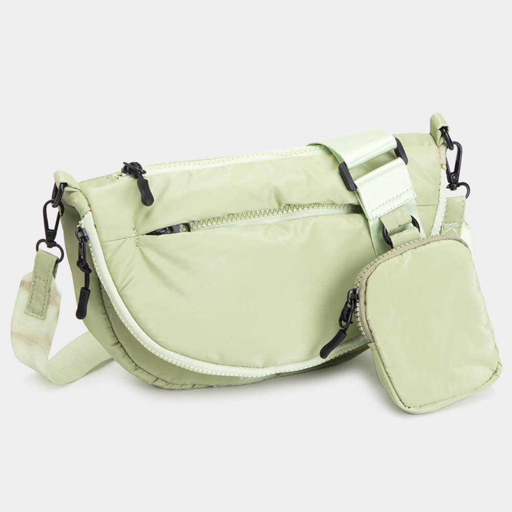 Sensibling Corp. – wholesale Crossbody bag – Women's – Puffer Half Moon Crossbody Bag7