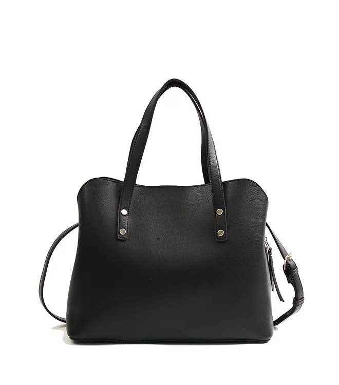 KATIE Q - Wholesale Satchel – Women's - Polished Pebble Vegan Leather Satchel - BSC191670