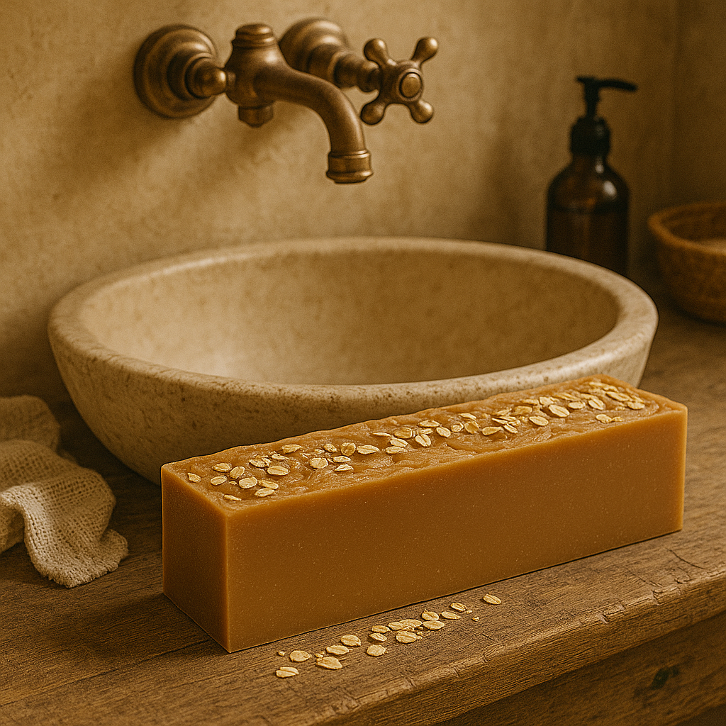 DeShawn Marie Soap Boutique - Wholesale Bar Soap - Honey Oat 3.5 LB Soap Loaf3