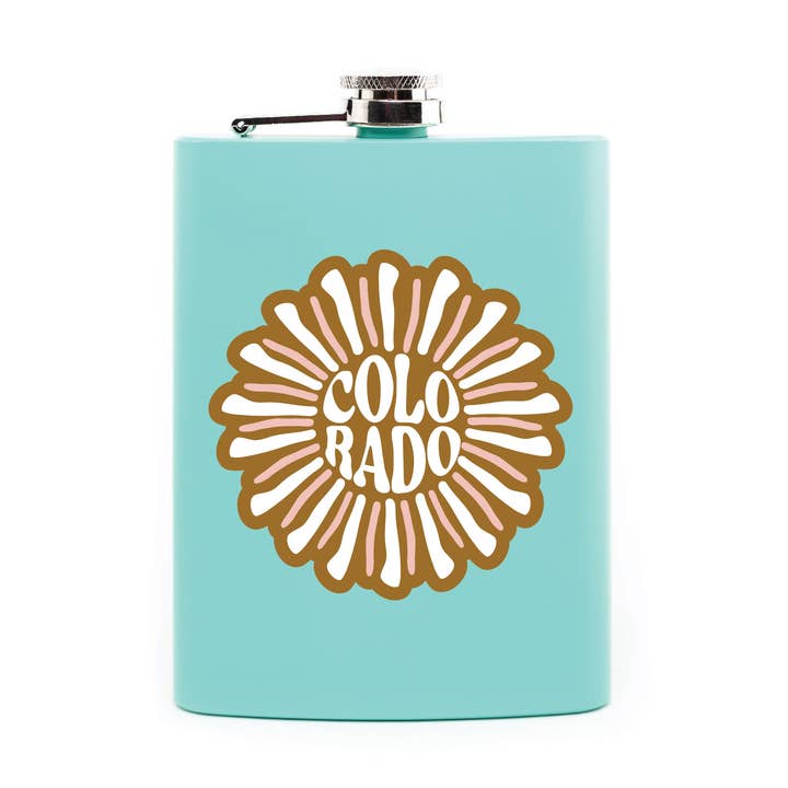 Colorado Daisy Hip Flask for wholesale by Snow Business USA