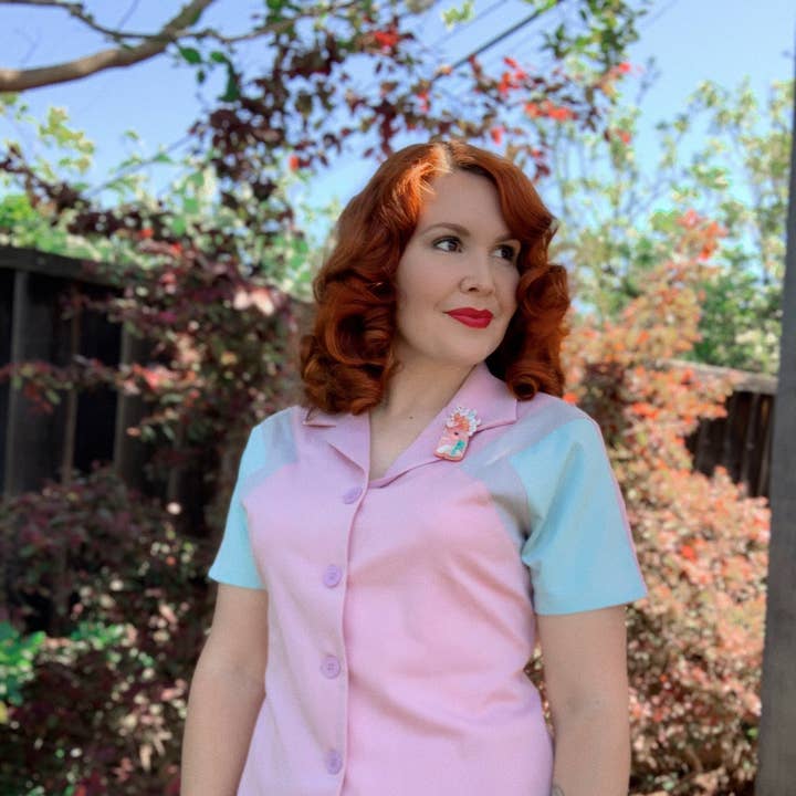 1940s Culottes - Rose for wholesale by Astro Bettie