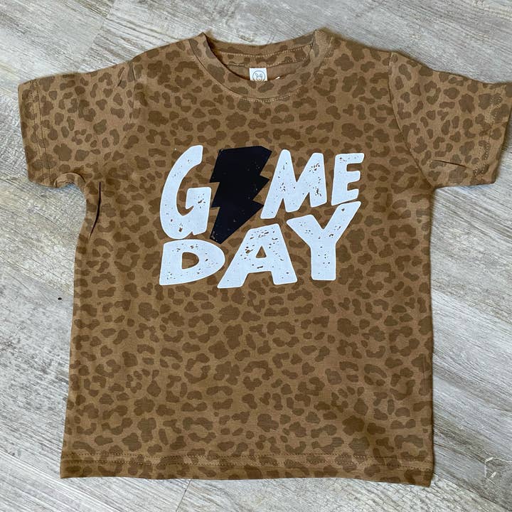 Game Day Lightening Bolt Toddler Graphic T Shirt for wholesale by Under The Lights Designs