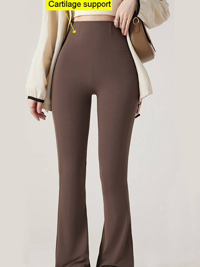 Active wear faja body shaper hip lifting flare yoga legging for wholesale by Color 5